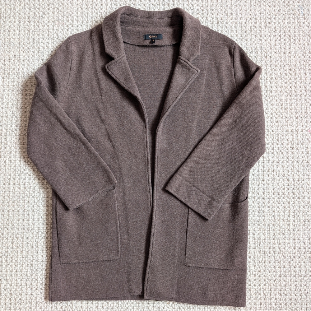 Quince 100% Organic Cotton Knit Blazer